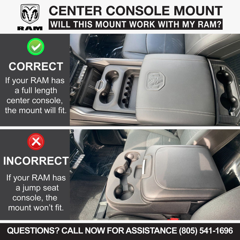 Center Console Radio Mount for Ford, Chevy, GMC, and Ram TRX Trucks