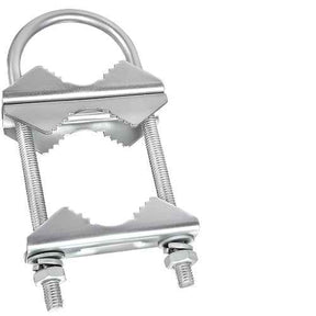 Double Antenna Mast Clamp V-Jaw Bracket U Bolts Pipe Mounting Hardware TekShack