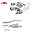 Exhaust Header/Catback/Downpipe Exhaust All-In-One Kit for 2003-2006 Nissan 350Z 3.5L 2005, 2007 Infiniti G35 Flashark