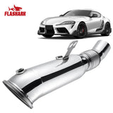 Flashark Catless Downpipe Exhaust Direct Fit Upgrade for 2020-2024 Toyota A90 Supra (B58 Engine) Flashark