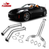 Downpipe Exhaust/Test Pipes Infiniti G35 With Gaskets And Bolts Flashark