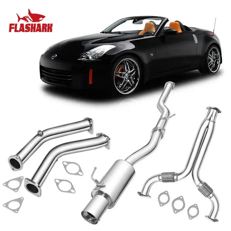 Downpipe Exhaust/Test Pipes Infiniti G35 With Gaskets And Bolts Flashark