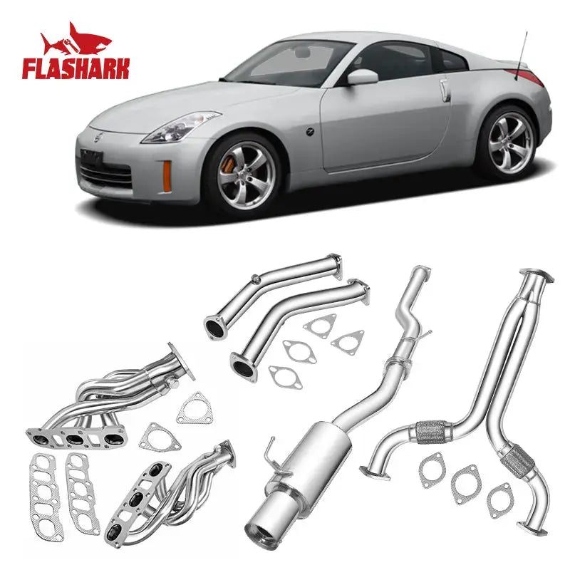 Downpipe Exhaust/Test Pipes Infiniti G35 With Gaskets And Bolts Flashark
