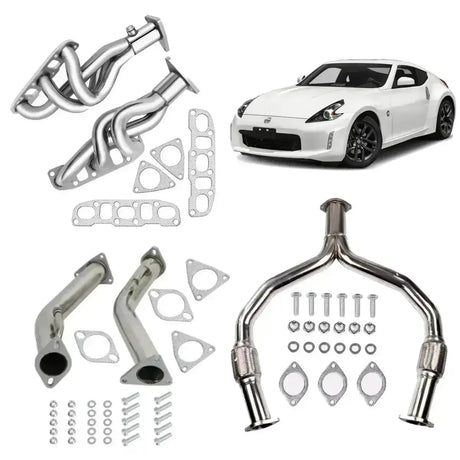 Downpipe Exhaust/Test Pipes for Infiniti G37 Z34 and Q50/Q60 Models with 3.7L Engine (does not fit 2.0 or 3.0t models) Flashark