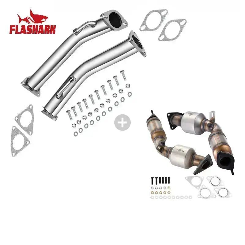 Downpipe Exhaust/Test Pipes for 2008-2018 Nissan 370z Infiniti G37 Z34 Flashark