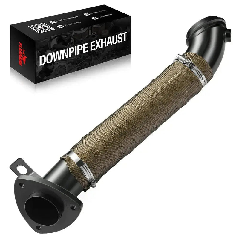 Downpipe Exhaust for 2011-2016 Chevy/GMC 6.6L LML Duramax Turbo Diesel 3 inch Flashark