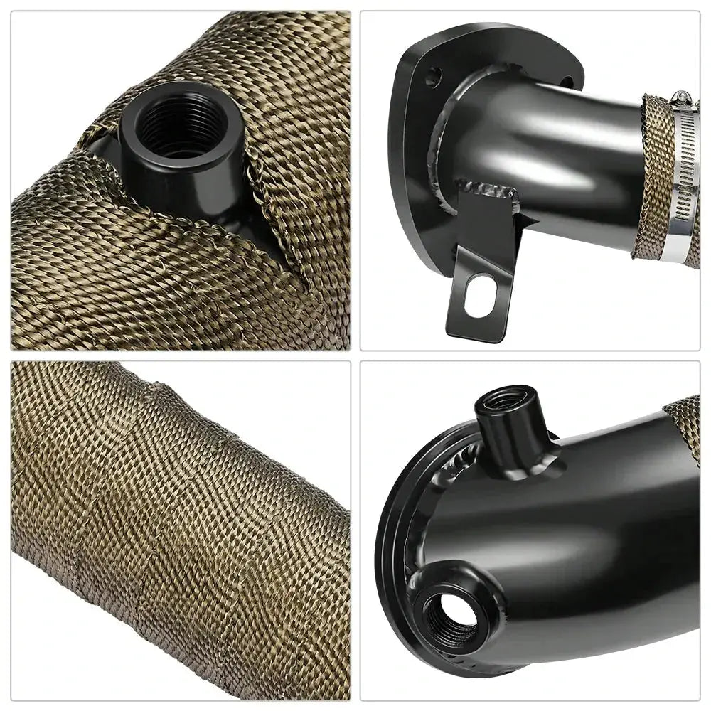 Downpipe Exhaust for 2011-2016 Chevy/GMC 6.6L LML Duramax Turbo Diesel 3 inch Flashark