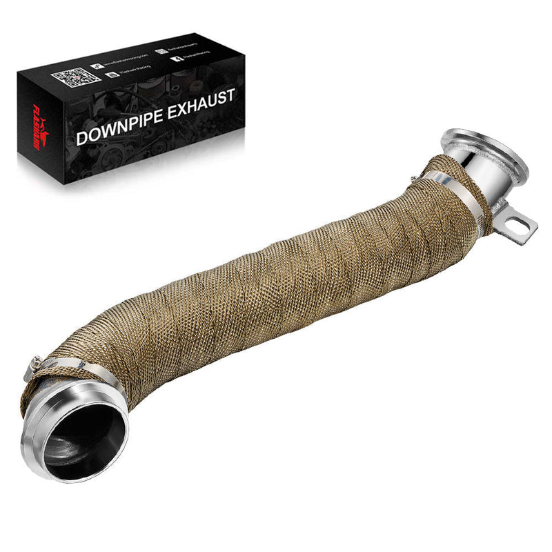 Downpipe Exhaust For 2004.5-2010 Chevy/GMC 6.6L Duramax LLY/LBZ/LMM Diesel 3 Inch Flashark