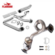 Downpipe Exhaust Y-Pipe 2012-2018 Jeep Wrangler JK 3.6L V6 2in/2.5in Flashark