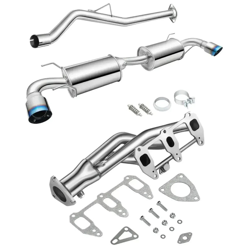 2004-2008 Mazda RX-8 1.3L Catback Exhaust System w/ Dual Burnt Tip Flashark