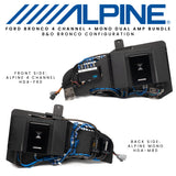Alpine Status Series Plug & Play Dual Amplifier Bundle (B&O System) | '21 - Current Ford Bronco