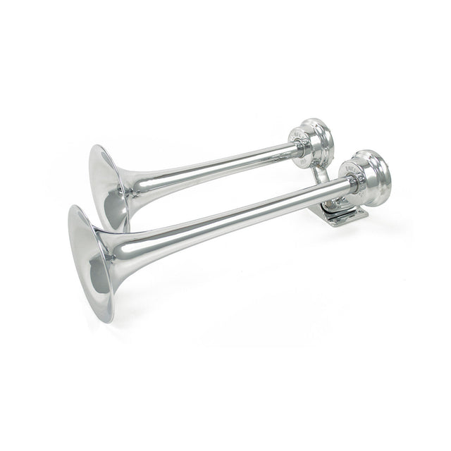 Strombos Chrome Duplex Nautical Horn HornBlasters