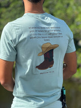 Western Boots Matthew 10:14 T-Shirt Destiny's Soaps & Sundries, LLC