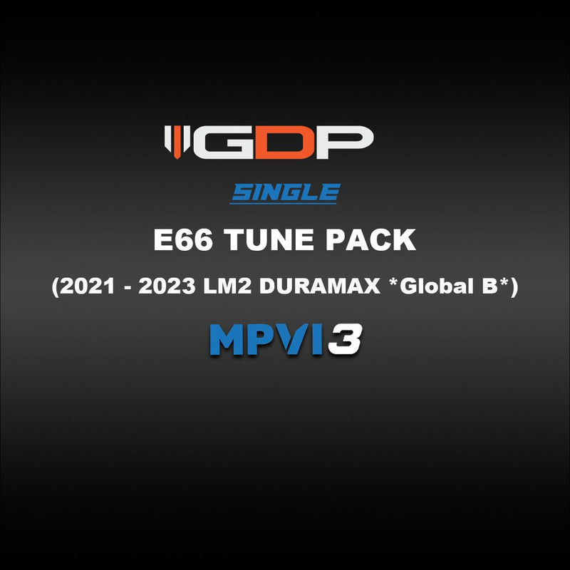 GDP MPVI3 E66 (Global B) Tune Files (2021-2025 Duramax LM2 3.0L)