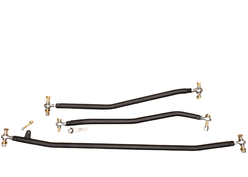 19-23 5th Gen Ram Steering Combo Tie Rod / Drag Link / Track Bar 2500 3500 Dual Stabilizer tie rod kit. Stand alone. Includes double stab mount tie rod, two stabilizers, and axle bracket.