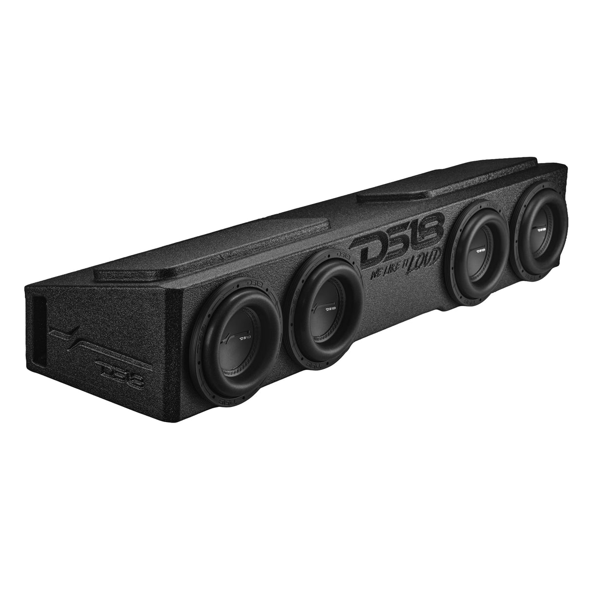 Loaded 4 x 8" Subwoofer Enclosure for Chevy/GMC Crew Cabs (2007-2026) and Ford F-150/Super Duty Crew Cabs (2009-2026) DS18
