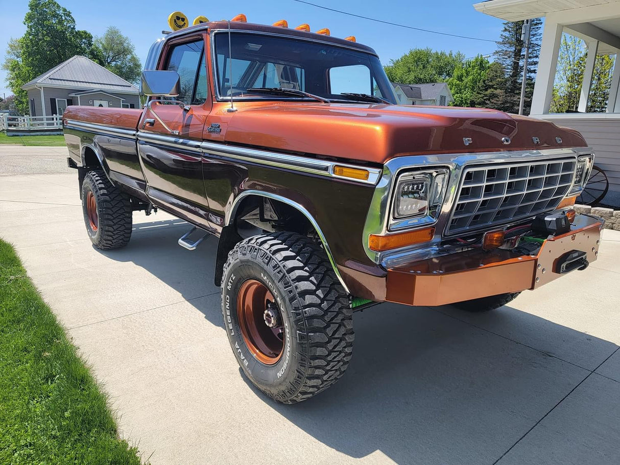 Engineered Vintage 'GOAT' winch bumper - 1967-1979 Ford F-Series Engineered Vintage LLC