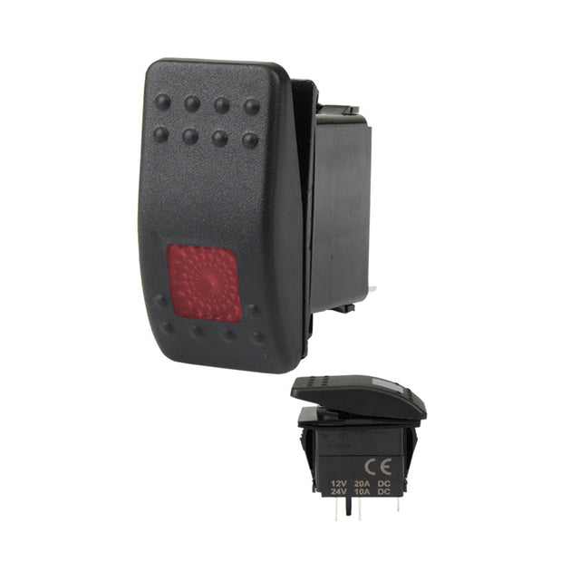 ECSW-RSOF-RED Rocker Switch Audiopipe