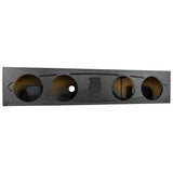 Quad 8" Ported Subwoofer Enclosure For DODGE 4 Door Crew Cab 19-23