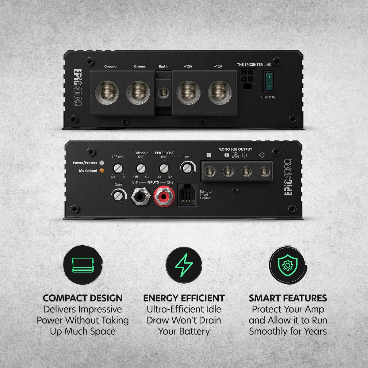 AudioControl EPIC4000 | 4000W RMS Monoblock Amplifier AudioControl