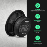 AudioControl EPICPRO6X 6.5" 200W RMS Midrange Speakers (Pair) AudioControl