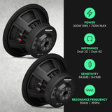 AudioControl EPICX 10 | 10" 500W RMS Subwoofer DVC AudioControl
