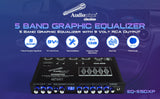 Audiopipe 5 Band Graphic Equalizer with 9 Volt RCA Output (EQ-515DXP) Audiopipe