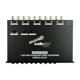 Audiopipe 7 Band Parametric Graphic Equalizer with 9V Line Driver (EQ-707PAR） Audiopipe