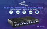 Audiopipe 9 Band Graphic Equalizer with 9 V LINE DRIVER (EQ-909X) Audiopipe