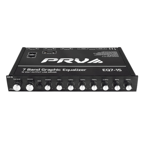 PRV Audio EQ7-15 7-Band Car Audio Equalizer 15V