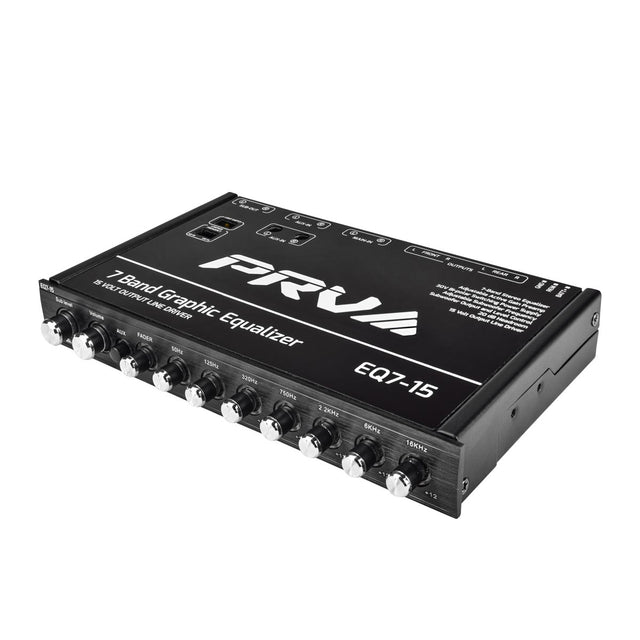 PRV Audio EQ7-15 7-Band Car Audio Equalizer 15V