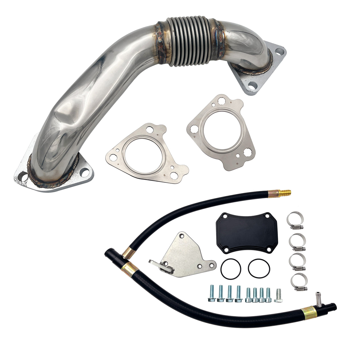 TruckTok 2011-2016 6.6L Chevy Duramax LML Up-Pipe & EGR Cooler Delete Kit (Passenger Side) TruckTok