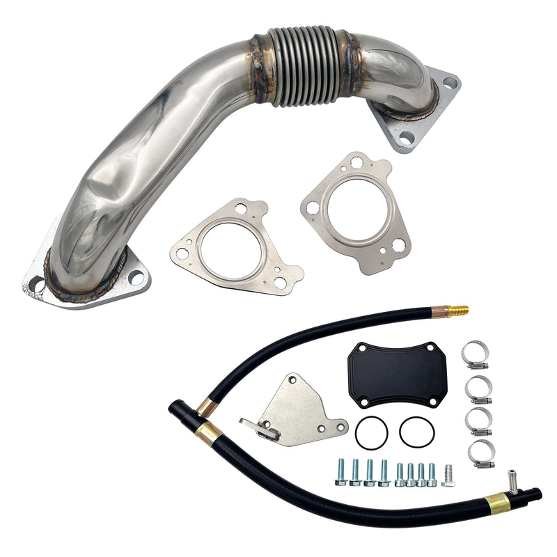 TruckTok 2011-2016 6.6L Chevy Duramax LML Up-Pipe & EGR Cooler Delete Kit (Passenger Side)