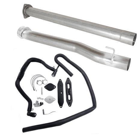 TruckTok 2011-2023 6.7L Ford F250 F350 F450 4" Exhaust Delete Pipe & EGR Delete Kit TruckTok