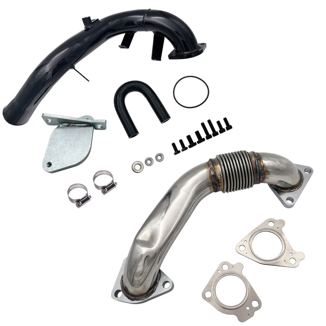TruckTok 2007.5-2010 6.6L Duramax Passenger Up-Pipe & EGR Delete Kit w/intake TruckTok