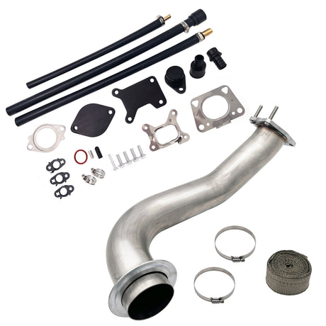 TruckTok 2017-2019 6.6L Duramax L5P 5" DPF Delete pipe & 3.5" Downpipe w/EGR Delete kit TruckTok