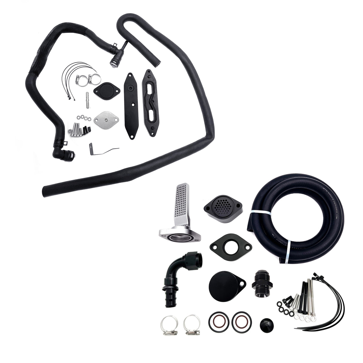 TruckTok 2011-2023 6.7L Ford Powerstroke CCV PCV Reroute Ventilation EGR Delete Kit TruckTok