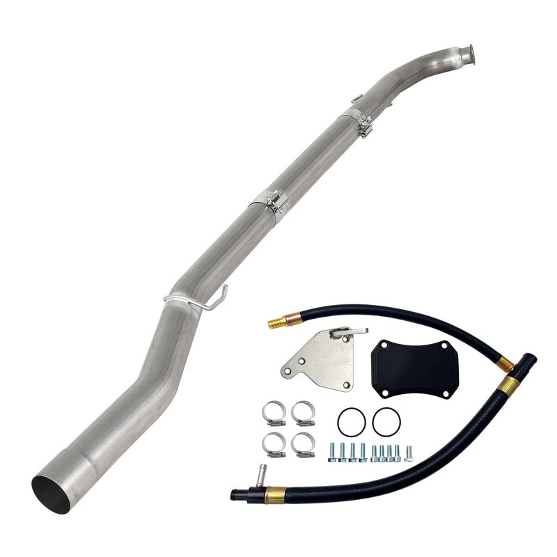 TruckTok 2011-2015 6.6L Duramax LML 4" DPF & CAT Delete Pipe & EGR Cooler Delete Kit