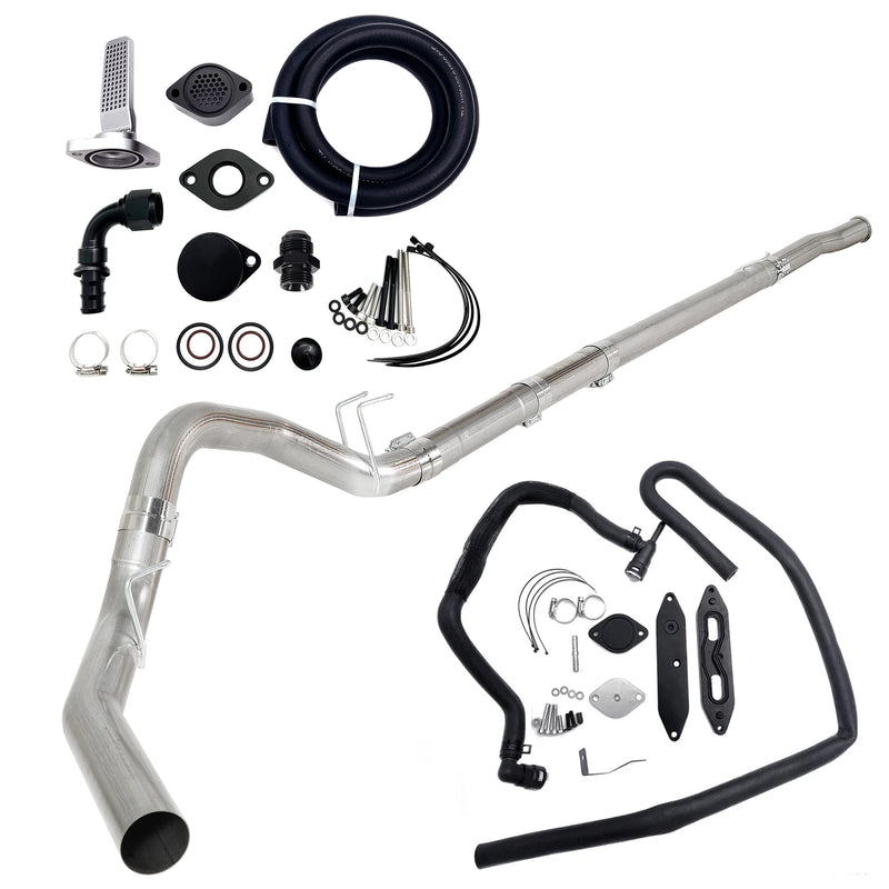 TruckTok 2011-2022 6.7L Ford Powerstroke 4" Dp-Back DPF/CCV/EGR Delete Kit