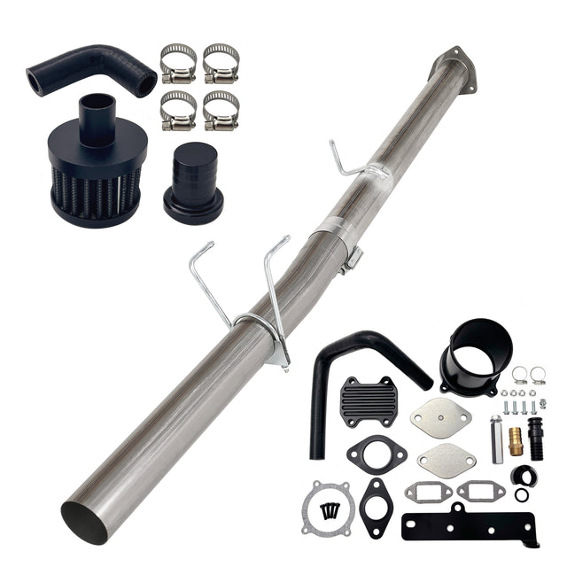 TruckTok 2013-2018 6.7L Ram 4" DPF delete Pipe & CCV & EGR delete kit TruckTok