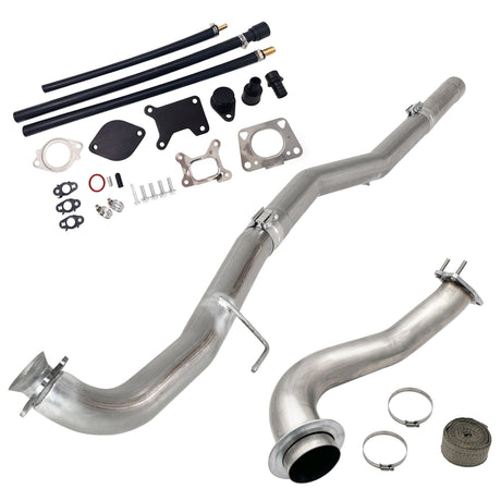 TruckTok 2017-2023 6.6L Duramax 4" DPF pipe & 3.5" Downpipe w/EGR Delete kit TruckTok