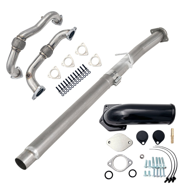 TruckTok 2008-2010 6.4L Ford Powerstroke 4" Cat & DPF Delete Pipe & EGR Delete Kit TruckTok