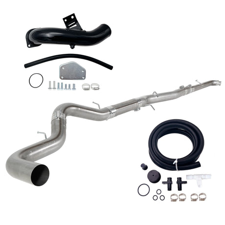 2004-2005 6.6L Duramax LLY 5" DP-Back DPF Race Pipe & EGR cooler Delete Kit TruckTok