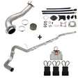 TruckTok 2017-2019 6.6L Duramax L5P 4" DPF Delete pipe & 3.5" Downpipe w/EGR Delete kit TruckTok