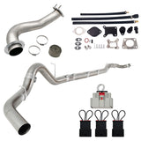 TruckTok 2017-2019 6.6L Duramax L5P 5" DPF Delete pipe & 3.5" Downpipe w/EGR Delete kit TruckTok