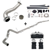 TruckTok 2020-2023 6.6L Duramax L5P 4" DPF Delete pipe & 3.5" Downpipe w/EGR Delete kit TruckTok