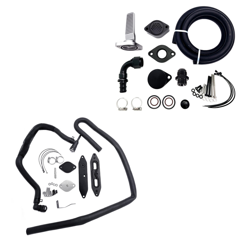 TruckTok 2011-2023 6.7L Ford Powerstroke CCV Reroute Ventilation EGR Delete Kit