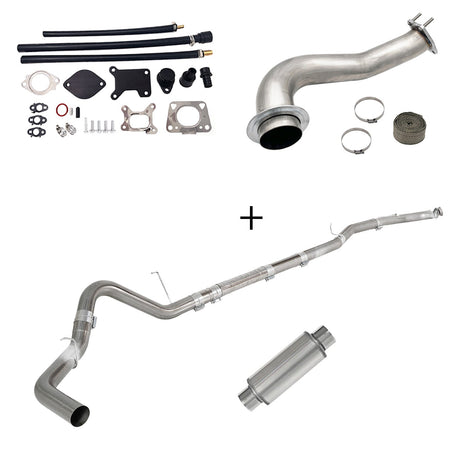 TruckTok 2017-2023 6.6L Duramax L5P DPF/CCV/EGR Delete & Downpipe w/Can Bus kit TruckTok