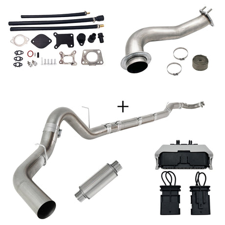 TruckTok 2017-2023 6.6L Duramax L5P DPF/CCV/EGR Delete & Downpipe w/Can Bus kit TruckTok