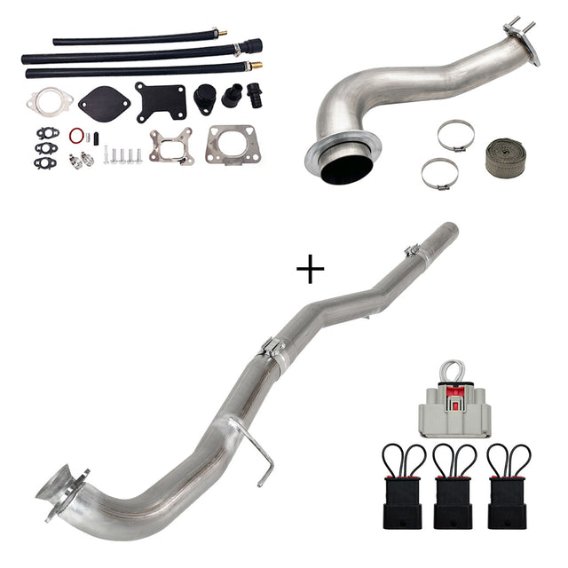 TruckTok 2017-2023 6.6L Duramax L5P DPF/CCV/EGR Delete & Downpipe w/Can Bus kit TruckTok
